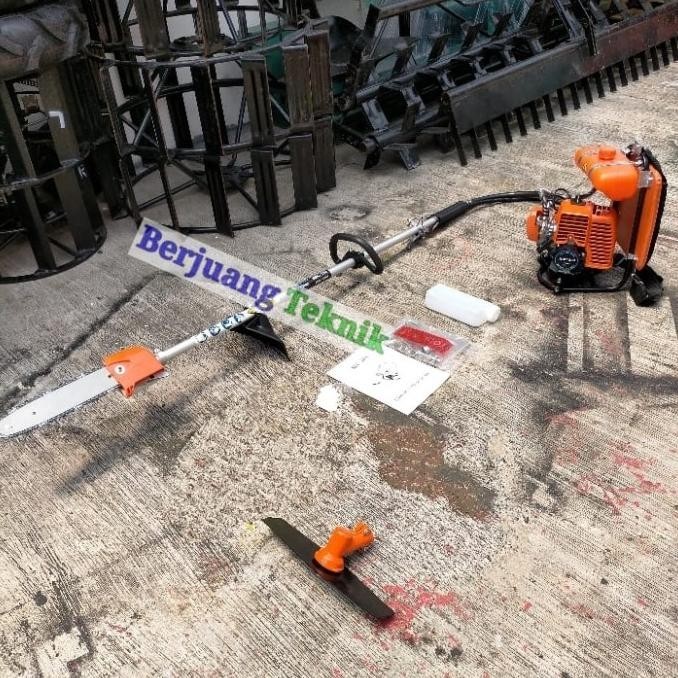 Mesin Potong Rumput Multifungsi 2 Tak Nishikawa Dan Gergaji Chainsaw  Ready