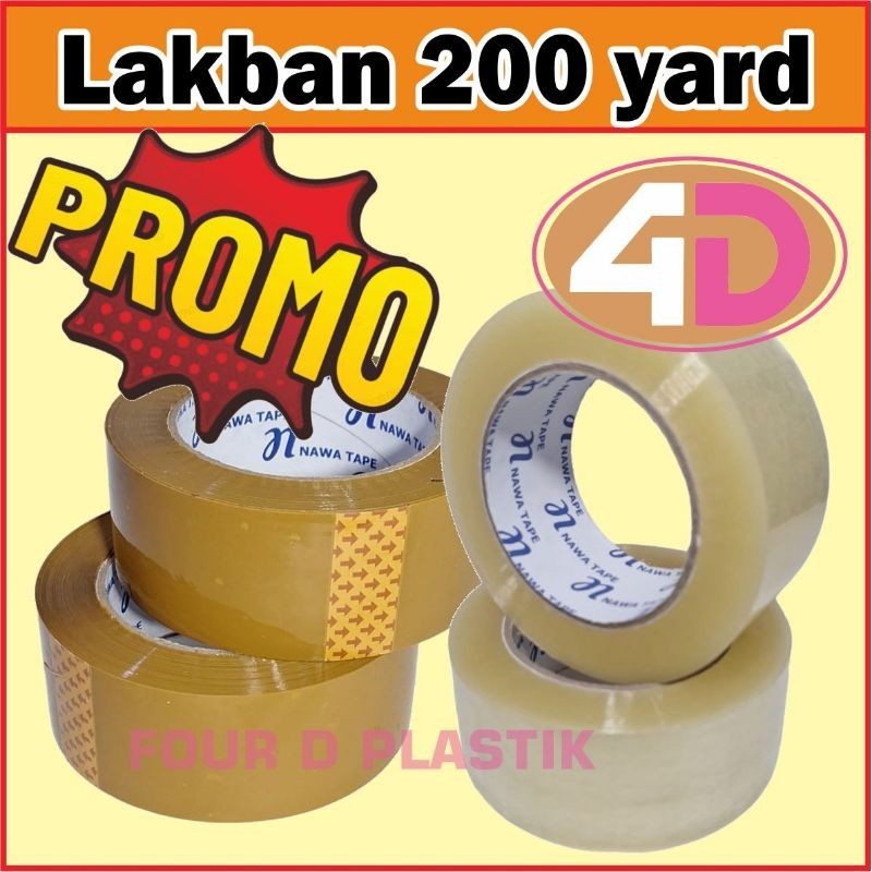 

LAKBAN BENING/COKLAT 200YARD (6PCS)
