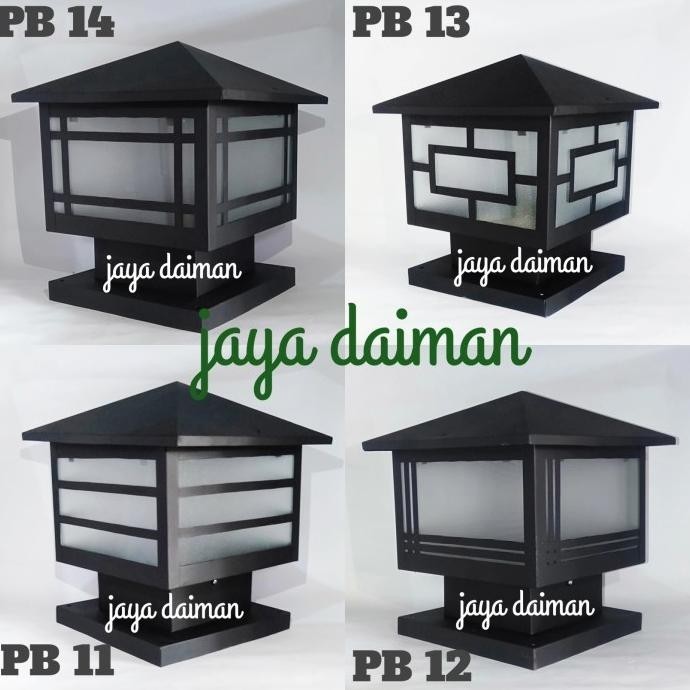 Lampu Pilar Pagar Besar/Lampu Taman Pilar Pagar Pb