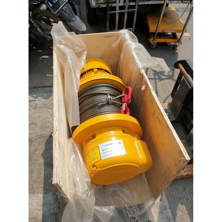 [ Ek ] Electric Winch Hoist 3 Ton 150 Meter Seling / Electric Hoist 3 Ton  Ready