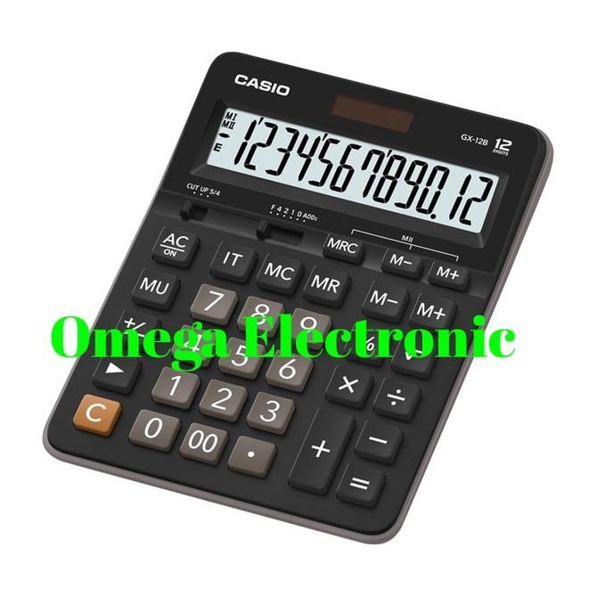 

HARGA DISC - Casio GX-12B - Calculator Desktop Kalkulator Meja Kantor Office GX 12B