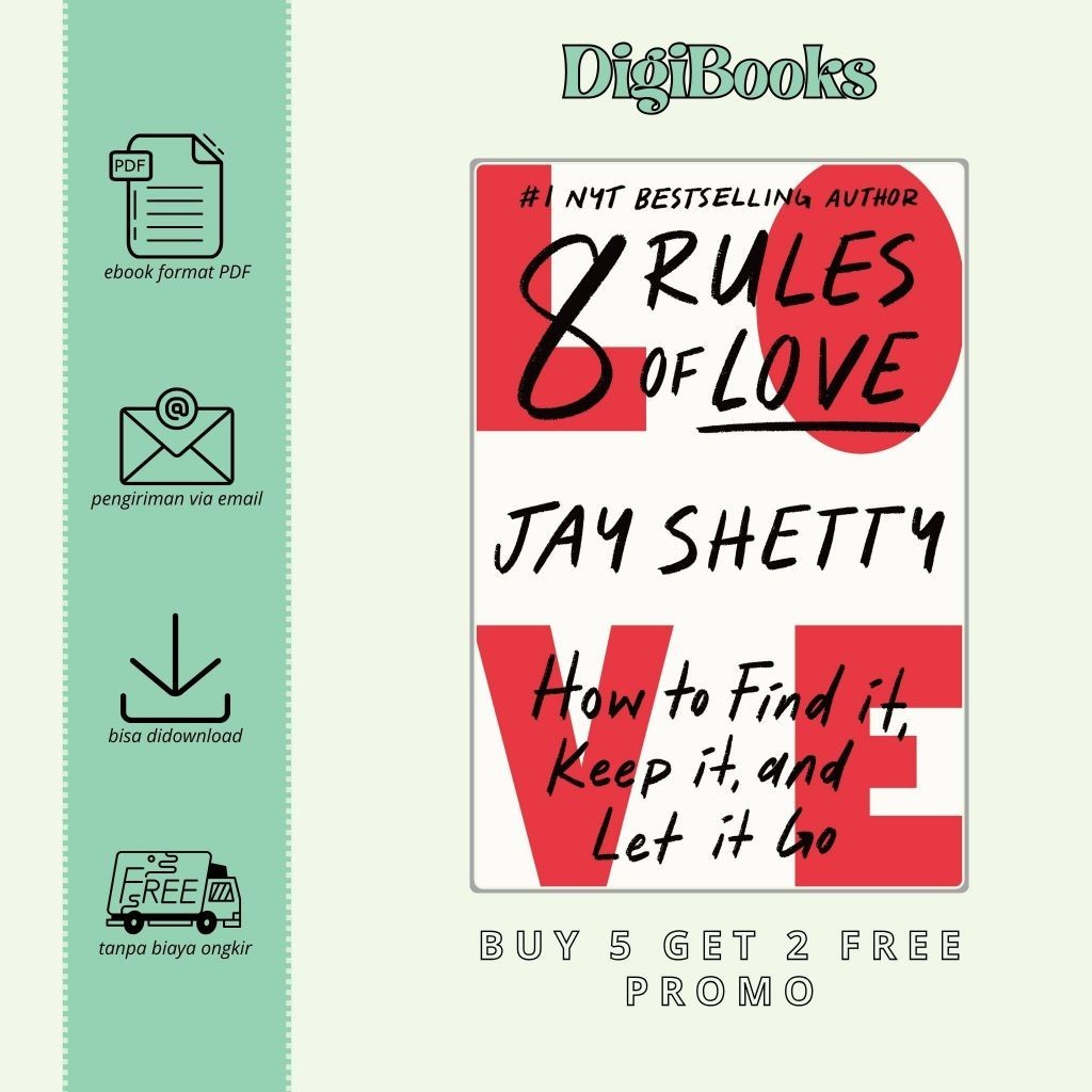 

8 Rules of Love How to Find It, Keep It, and Let It Go - Jay Shetty (Bahasa Inggris)