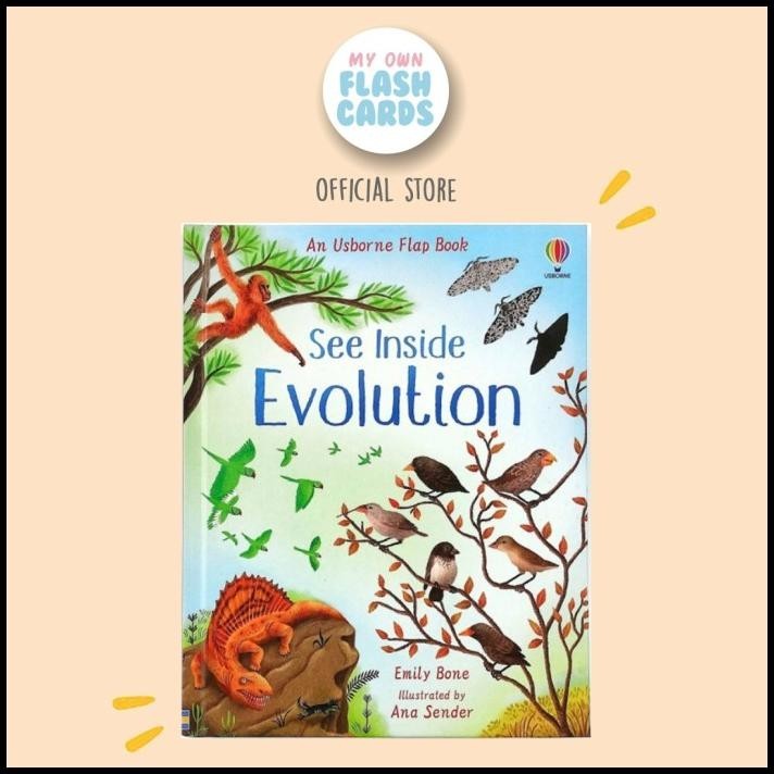 

Usborne See Inside Evolution - Flap Book Imported Education Buku Impor