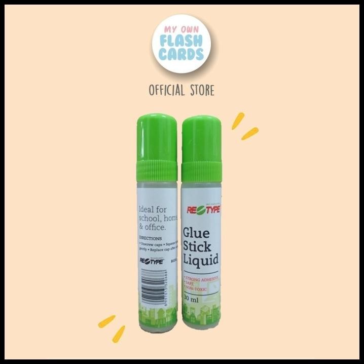 

Retype Glue Stick Liquid 30Ml - Lem Cair Stik Batang Non Toxic