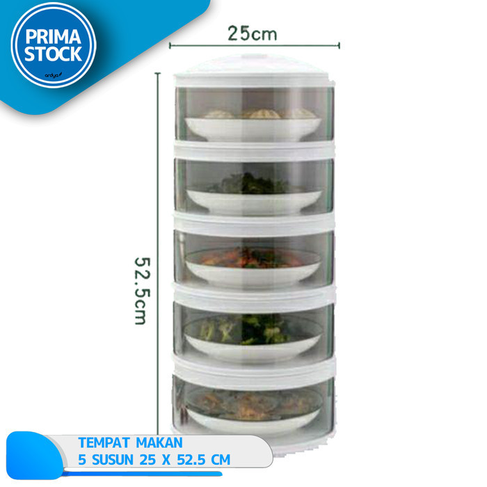 Tudung Saji Laci Rak Rantang Tutup Tempat Penyimpan Makanan 5 Susun