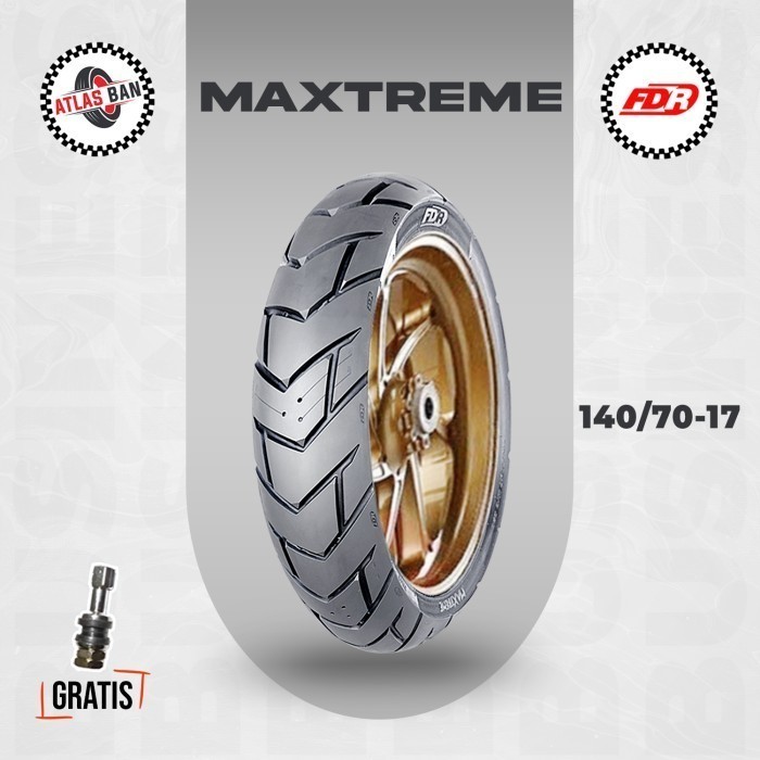 Ban Motor Touring-Supermoto FDR MAXTREME 140/70 Ring 17 Tubeless (FREE WRAPPING & PENTIL)
