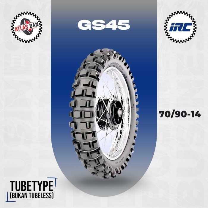 Ban Motor Matic IRC GS45 70/90 Ring 14 Non Tubeless TERMURAH (Free Wrapping)