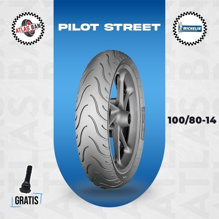 Ban Tubles Motor Matic MICHELIN PILOT STREET 100/80 Ring 14