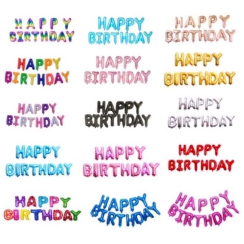 Balon set hbd ulang tahun anak balon dekor ulang tahun