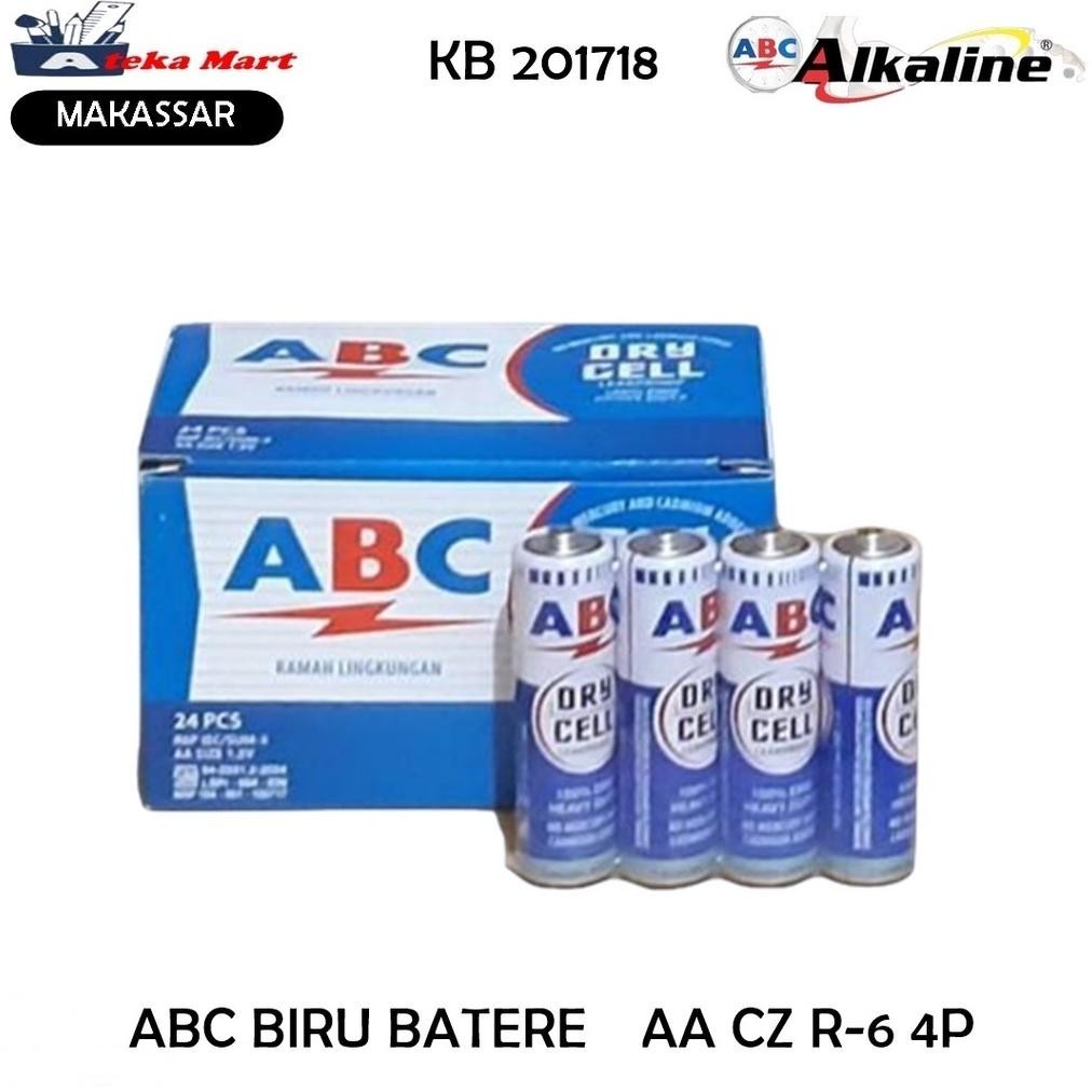 Promo [1Box/6Pak/4Pcs] Abc Biru Batere Aa Cz R-6 4P Baru