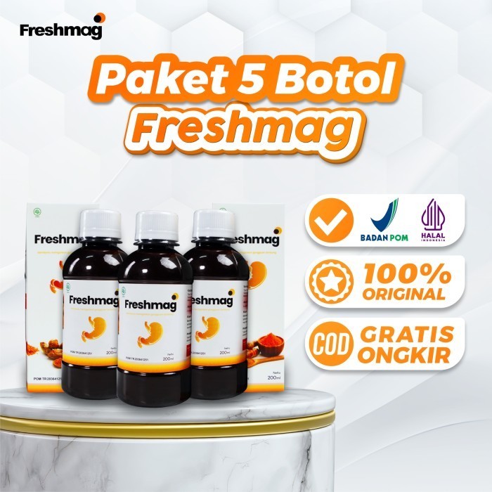

Paket 5 Box Freshmag - Madu Hutan Herbal untuk Lambung