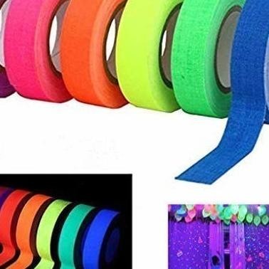 

Uv Fluorescent Gaffa Cloth Spike Tape Set Of 6Color - 6Lakban 12Mmx15M