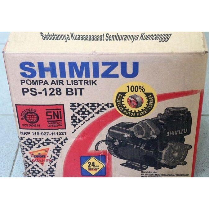 Shimizu Pompa Air Ps-128Bit Mesin Air Shimuzu 128Bit
