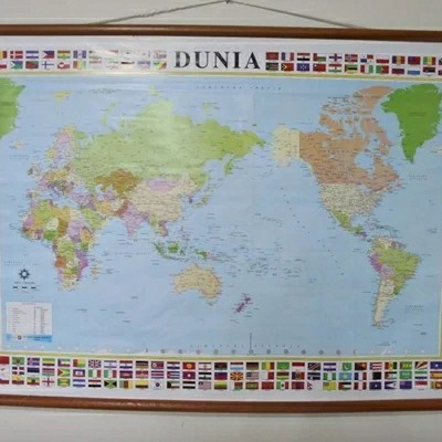 Ars Peta Dunia Dinding - Peta Dunia Ukuran Besar