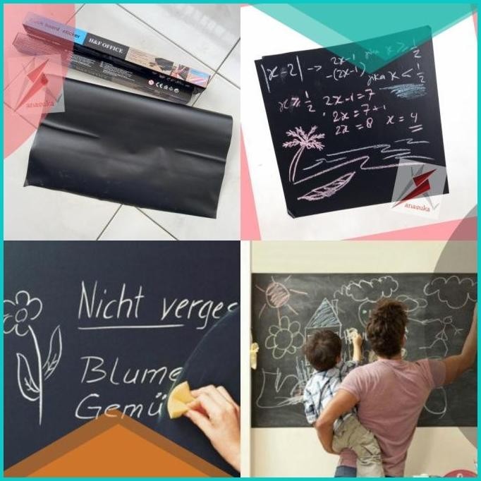 

Chalkboard Sticker Lembar Papan Tulis belajar anak dekorasi kafe kado