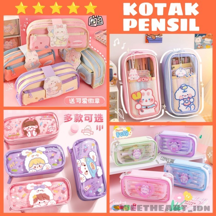 

Terbaru Kotak Pensil Anak Perempuan Lucu / Pouch Make Up / Tempat Pensil Anak Promo Terlaris