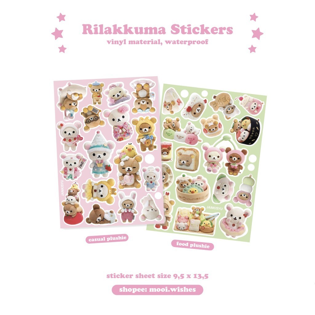 

Rilakkuma Sticker Deco Japan Handphone Laptop Journaling Penpal