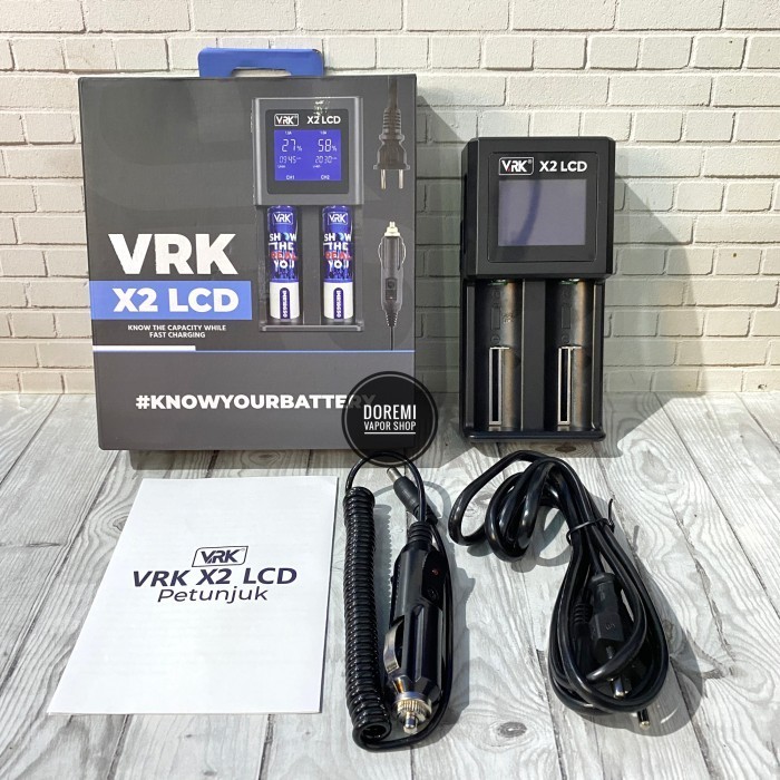 Charger Vrk X2 Lcd 2 Slot Original