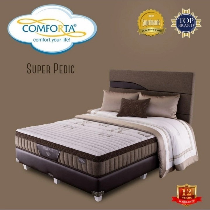 Comforta Kasur Springbed Super Pedic - Full Set - 90x200