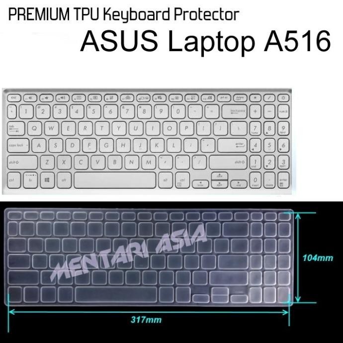 Keyboard Protector ASUS Laptop A516 - PREMIUM TPU Clear