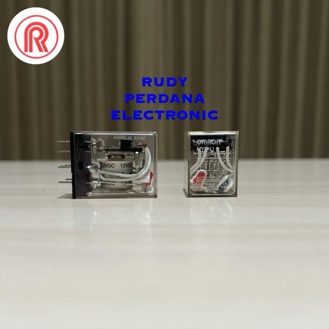 $+$+$+$+] RELAY MY4N MY4NJ OMRON 14P 14 PIN KAKI 12VDC DC 12V 12 VOLT
