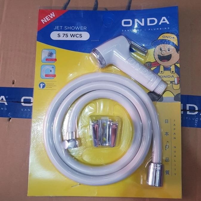 Jet Shower ONDA / Semprotan Selang Air Kloset Duduk / Shower Toilet .