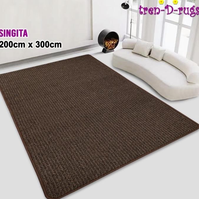 Tren-D-rugs karpet jumbo besar permadani polos ruang tamu 200x300 NMs