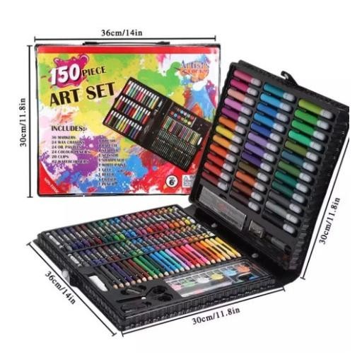 

150 pcs Crayon Alat Lukis Anak Pensil Warna Cat Air Perlengkapan Menggambar Melukis Mewarnai Set Art Full Set pc Krayon 150pcs 150pc DISKON BESAR