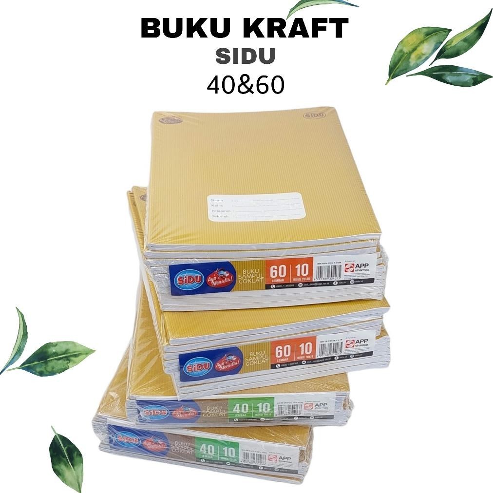 

Buku Tulis Sidu 40 / 60 Lembar isi 10 buku Sampul Coklat Kraft Sinar Dunia Notebook Catatan Sekolah BISA COD