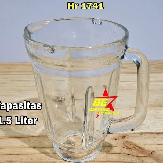 Gelas Kaca Jus Blender Philips Hr 1741 / 1791 Cucina Kaca
