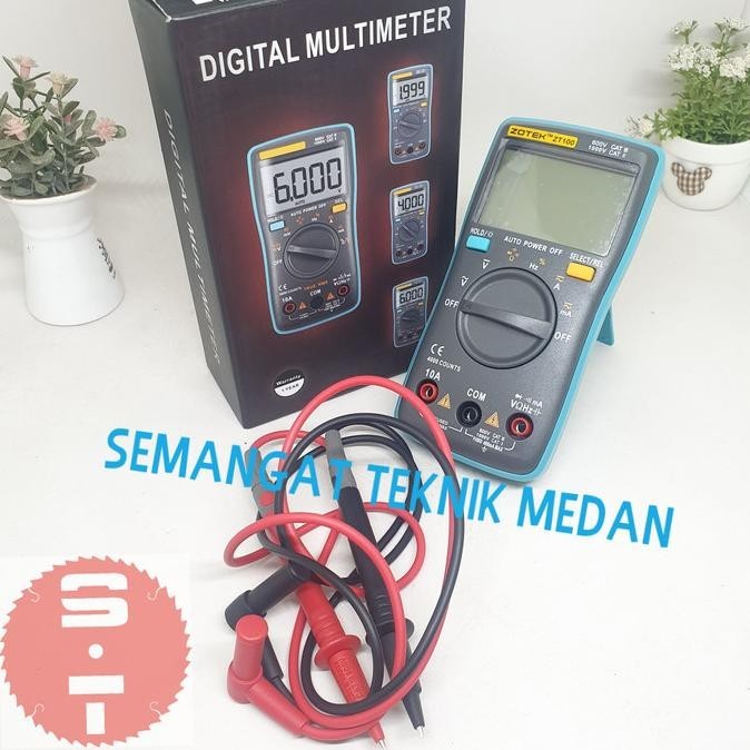 BEBAS ONGKIR - ZT100 DIGITAL MULTIMETER MULTITESTER AVOMETER LCD DISPLAY ZOTEK ZT 100