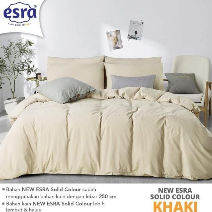 Duvet Cover Premium / Quilt Cover / Sarung Bedcover Polos Khaki