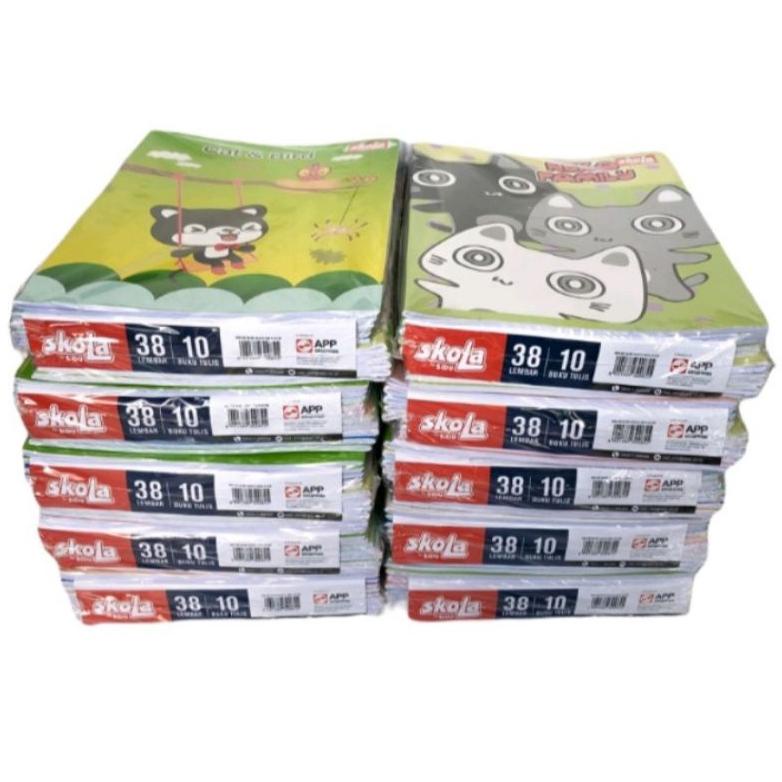 

buku tulis skola 38 lembar isi 10 buku .Skola by Sidu (1000grm) FLASH SALE