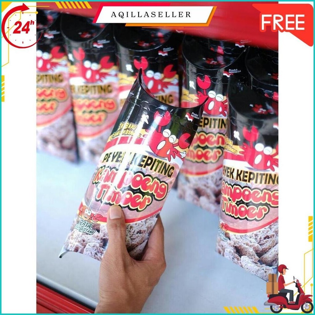 

Kampoeng Timoer - Peyek Kepiting Lada Hitam 85 Gr Bisa Cod