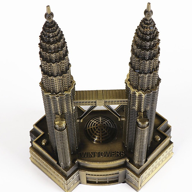 niatur Pajangan Petronas Twin Tower Malaysia
