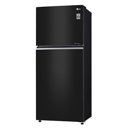 Kulkas 2 Pintu LG GNC 422 SGCL Smart Inverter Black Glass 422SGCL