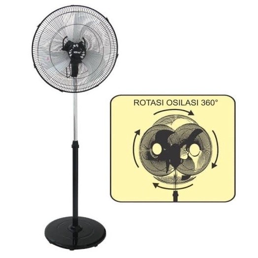 Sekai Kipas Berdiri Stand Fan 18 Inch Rotasi 360°- SFN 1809 / SFN1809