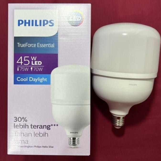 lampu led trueforce essential philips 45 watt philips