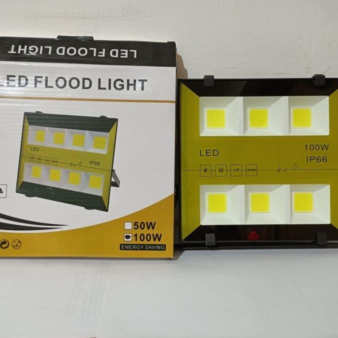 lampu sorot led cob 100w flood light cob 100w tembak LED 100w 6mata