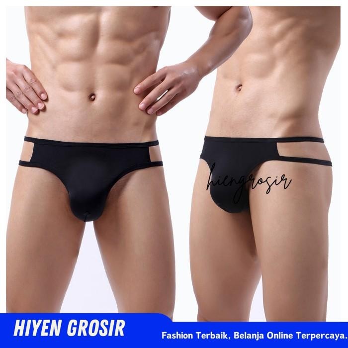 MEN THONG PRIA CELANA DALAM THONG PRIA BLACK     HIYEN GROSIR MENCENGANGKAN 