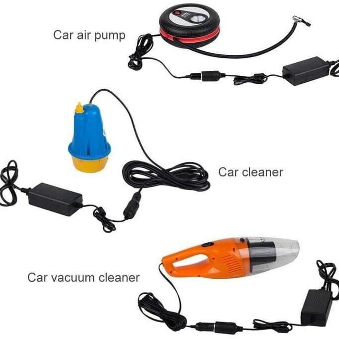 SGH - Adaptor Lighter Konverter Converter 220V AC To 12V DC Lighter Socket Power Mobil Kulkas EU 5A 