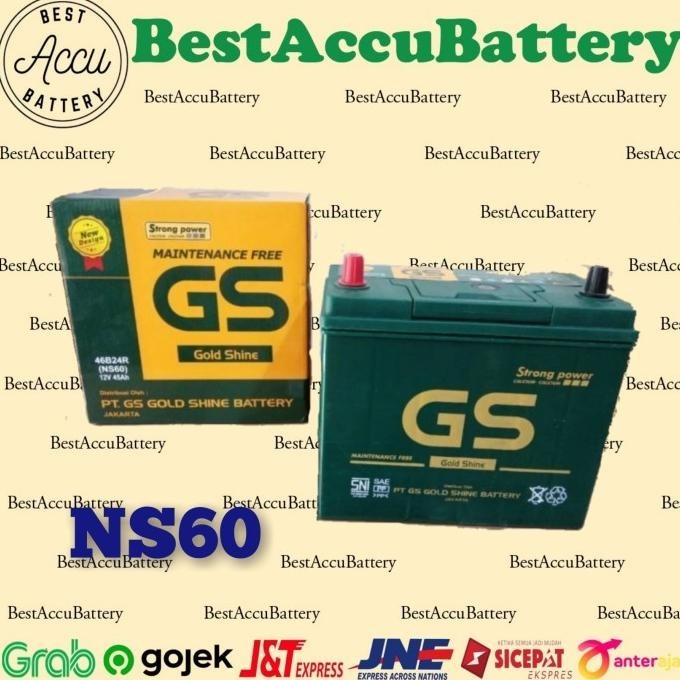 Aki Mobil Xenia, Avanza Veloz, Grandmax Gs Mf Ns60 Aki Kering 12V 45Ah