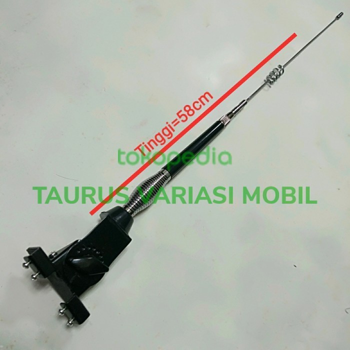 ANTENA TIANG BENDERA MOBIL JEPIT UNIVERSAL CROM IMPORT