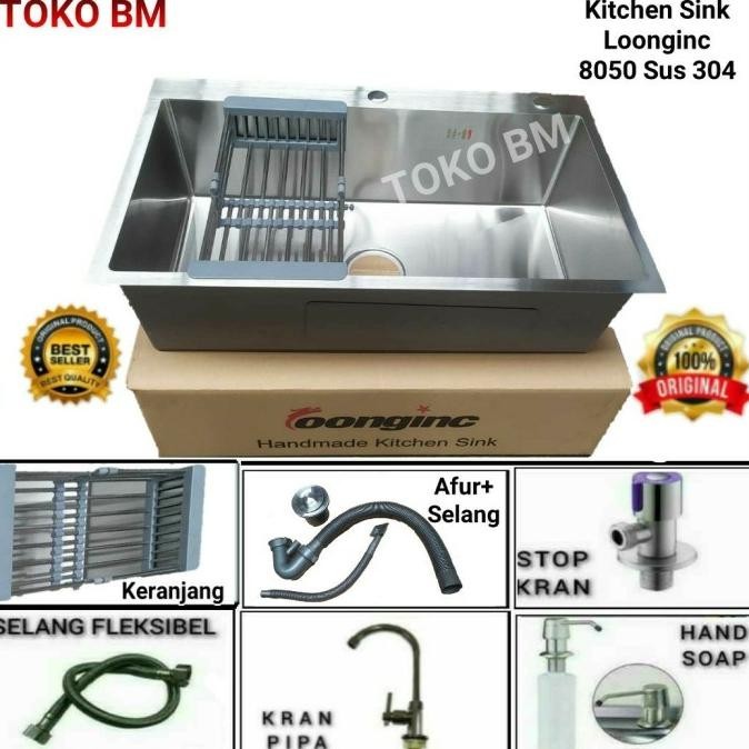 Kitchen Sink Original Bolzano 8050/Bak Cuci Piring Bolzano Minimalis