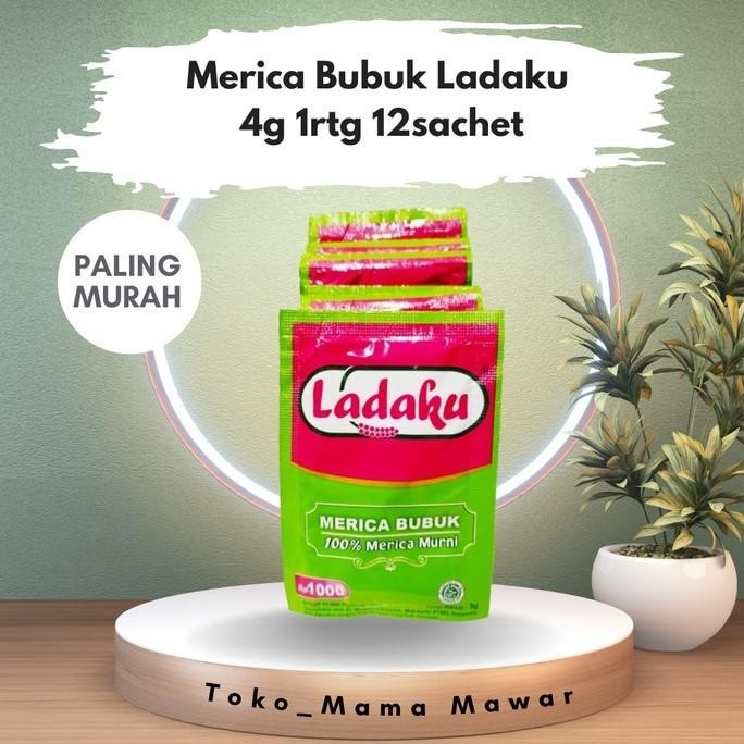 

Terlaris Paling Murah Merica Bubuk Ladaku 3G 1Rtg 12Sachet Ready Stok