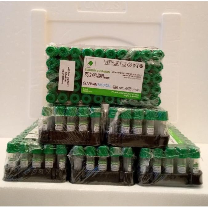 Tabung Sodium Heparin 0,5 Ml Microtube