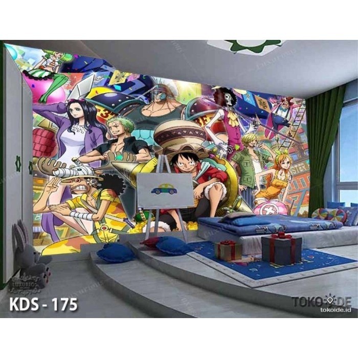 Wallpaper Dinding 3D Custom Anime One Piece Naruto