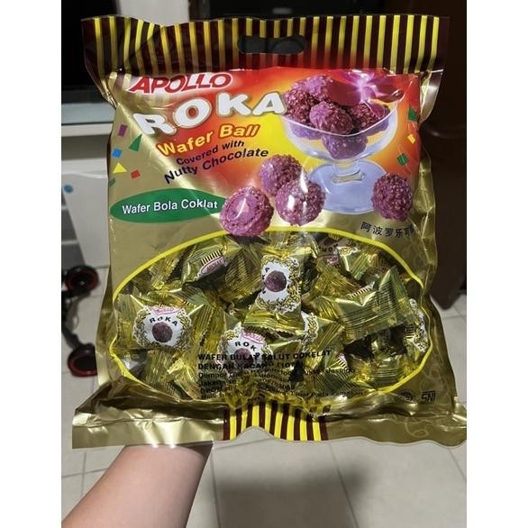 

dgh-43 Apollo Roka Wafer Ball 420g (isi 70pcs) Wafer Coklat Terlaris