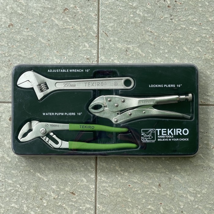 Tang Set 10" Tekiro Kunci Inggris Tang Burung Tang Buaya Murah TEKIRO