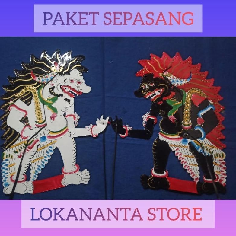 

Spesial Bala Sewu Buto Amral Paket Sepasang Isi 2 Tokoh Wayang Kulit Bahan Kertas Karton Duplek Garansi